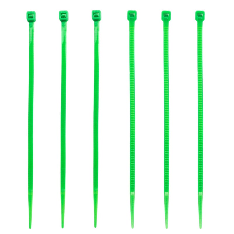MILEKE 4 Inch Zip Ties (Tying Length 2.8""), 300Pcs Nylon Cable Ties Green - Image 2